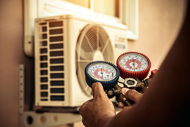 Professional Hvac technician working in Wesley, AR